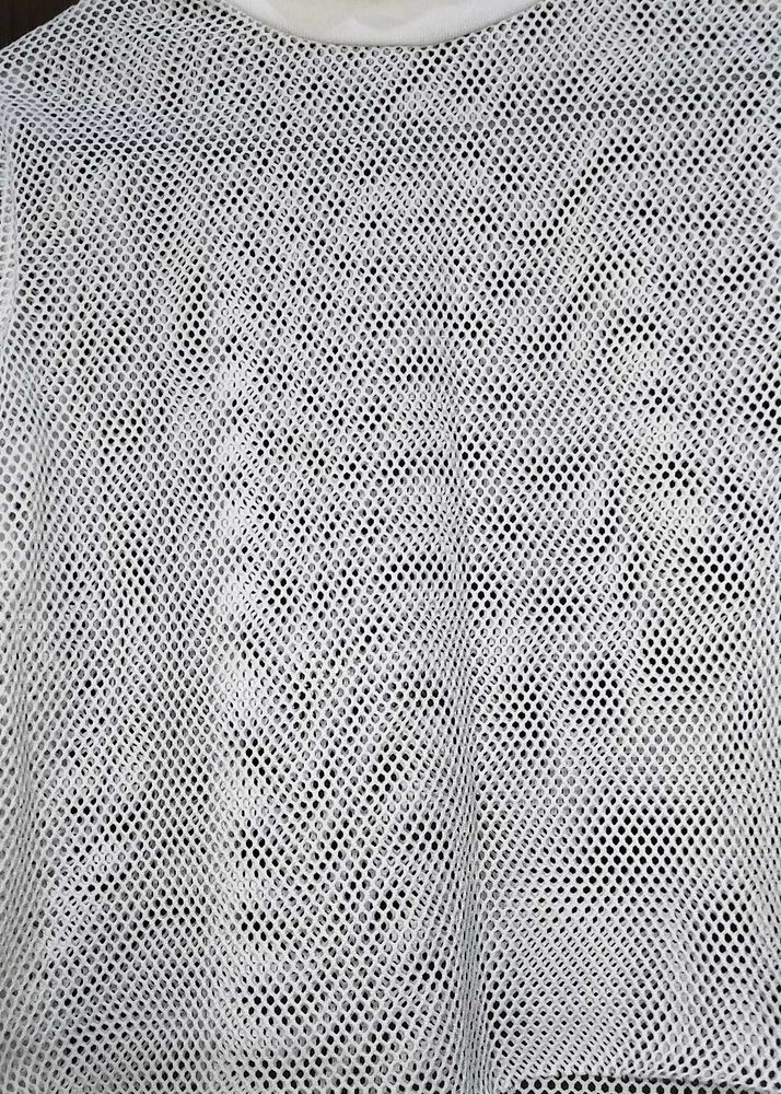 White Mesh T-Shirt