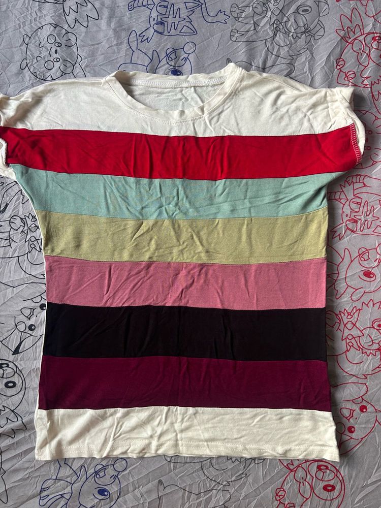 Color Block Striped T-Shirt