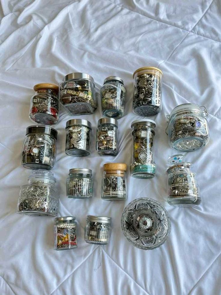 Assorted Jewelry Jars