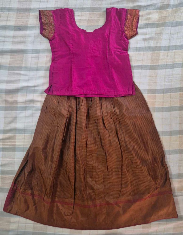 Vibrant Pink &amp; Brown Ethnic Set