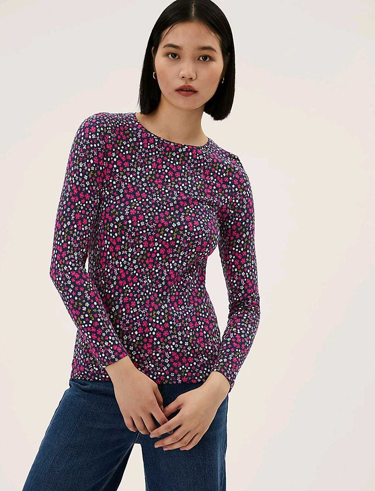 Floral Print Long Sleeve Top