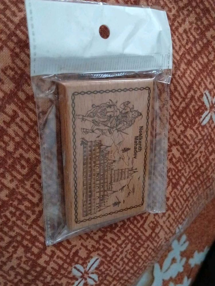 Neelkanth Mahadev Wooden Engraving magnet