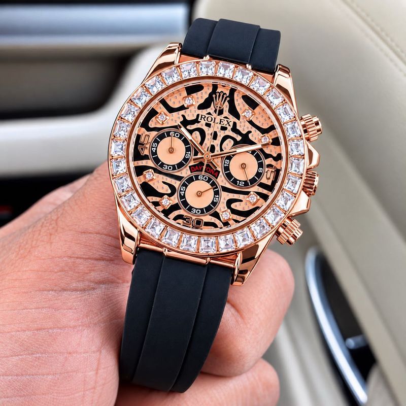 Rolex Daytona Diamond Bezel Watch
