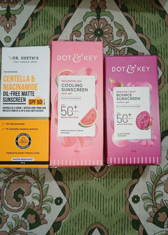 Dr. Seth's &amp; Dot &amp; Key Sunscreens