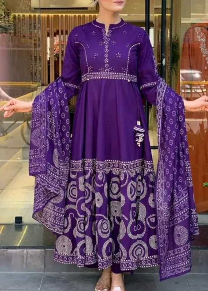 Beautiful Purple Kurta Set