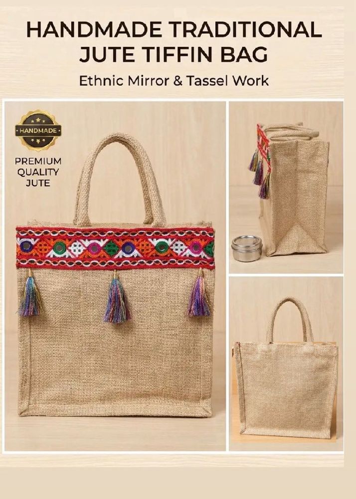 Handmade Jute Tiffin Bag