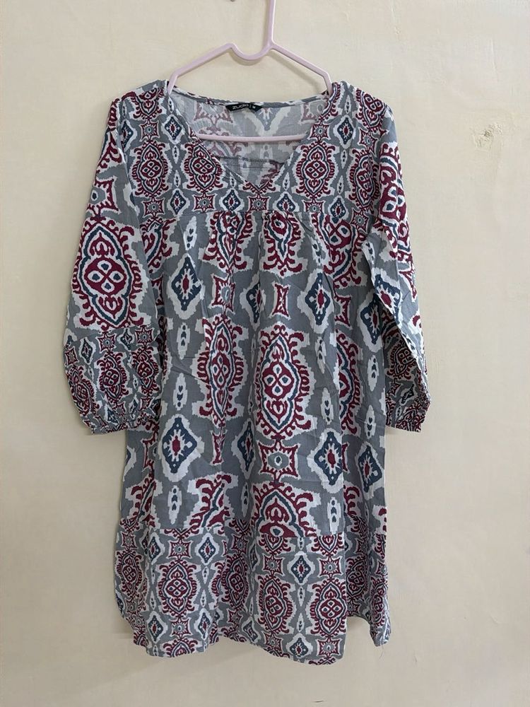 Stylish Indian Print Tunic Top