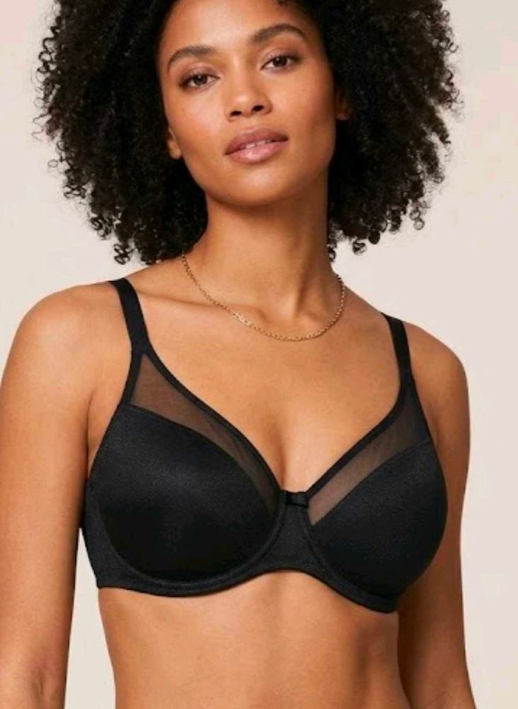 Black Full Coverage Bra