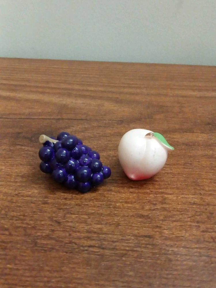 miniature Fruits - Grapes and Peach