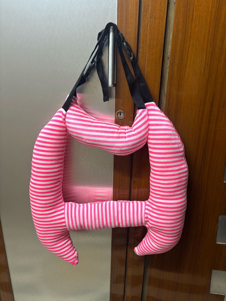 Cute Pink Striped Baby Carrier
