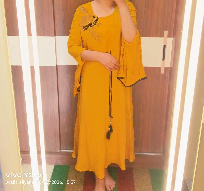 Stylish Yellow Kurta