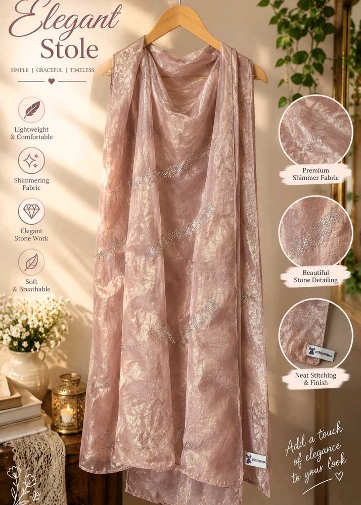 Elegant Shimmering Stole