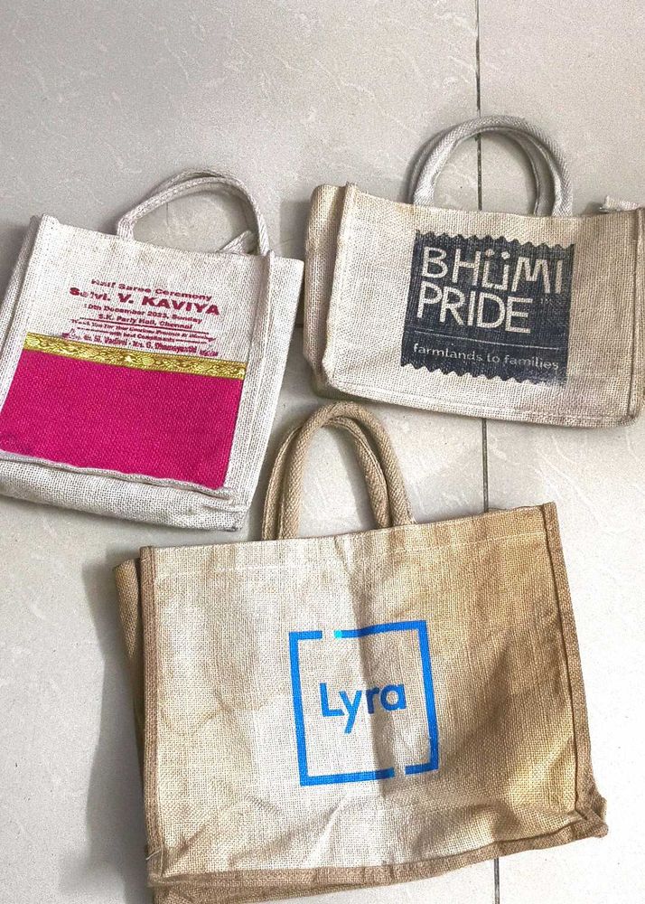 3 Jute Bags