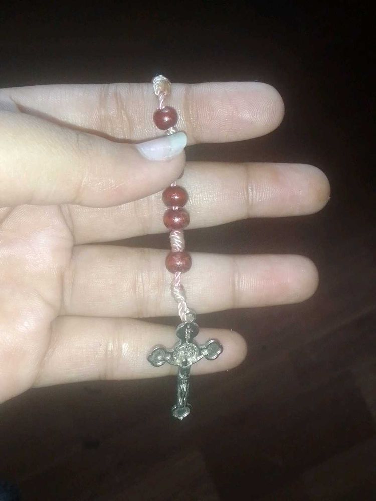 Rosary Maroon Coloured