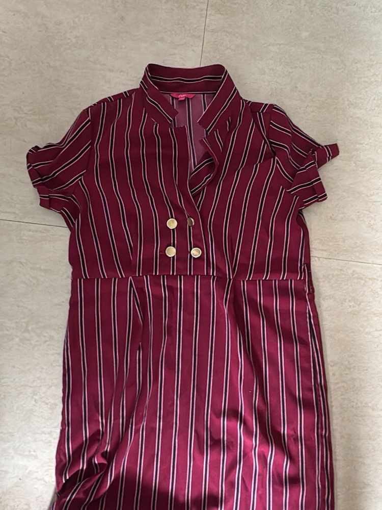 Stylish Striped Women's Dress