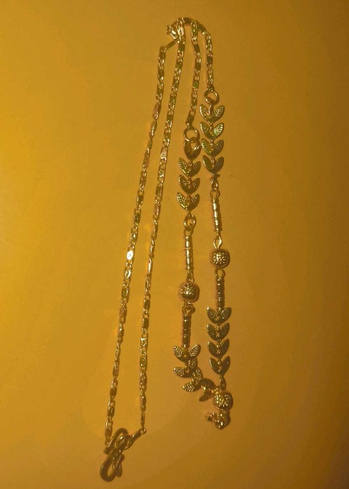Elegant Leaf Design Necklace Set
