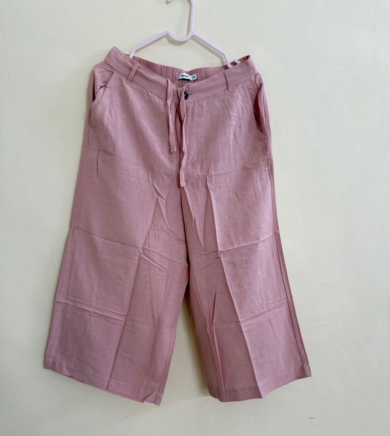 Pink Wide Leg Culottes