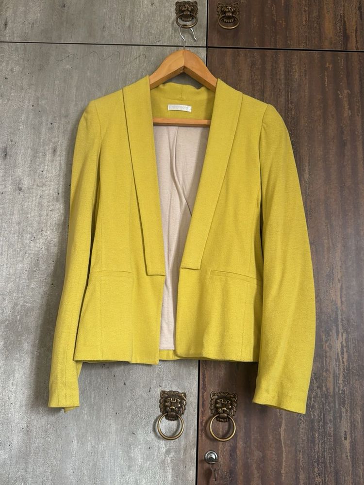 Promod Yellow Blazer Jacket