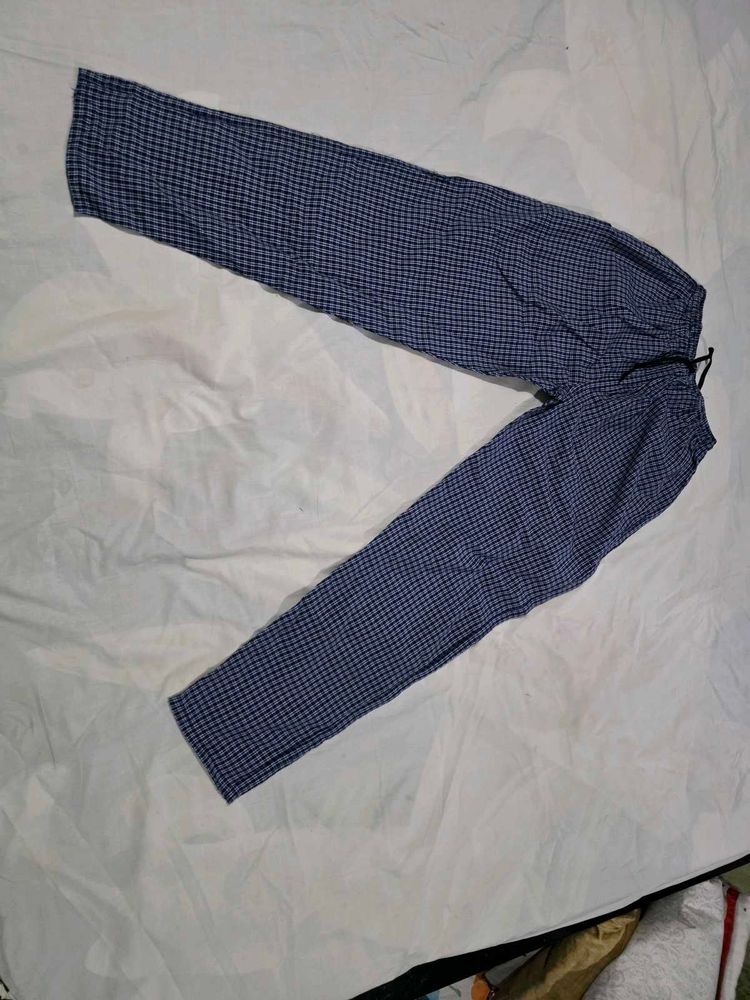 Blue Checkered Palazzos