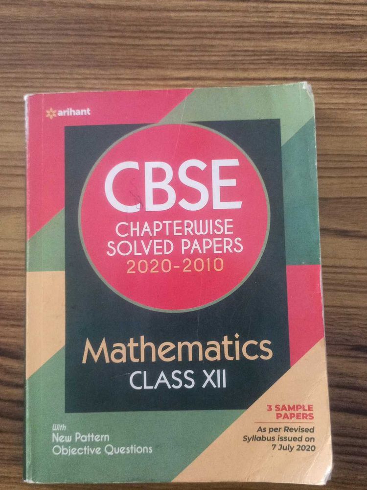 Arihant CBSE Maths Class XII Solved Paper