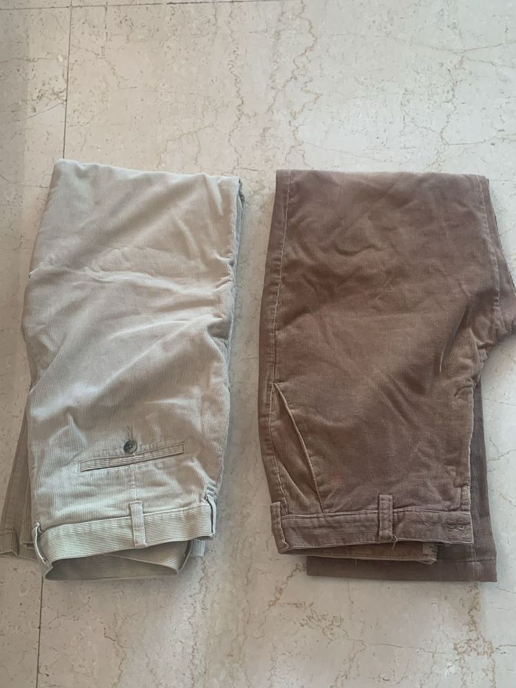 Set Of 2 Corduroy Pants for Men