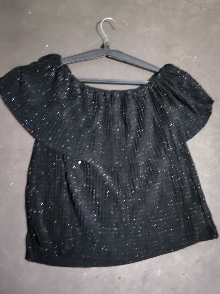 Sparkly Off-Shoulder Top