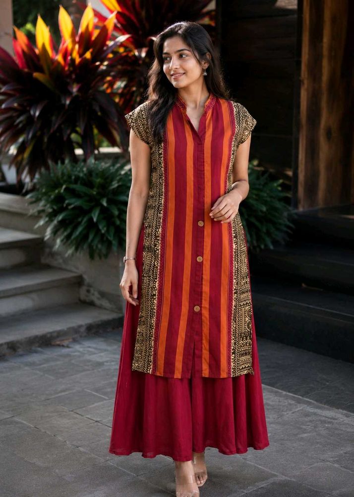 Vibrant Striped Kurta