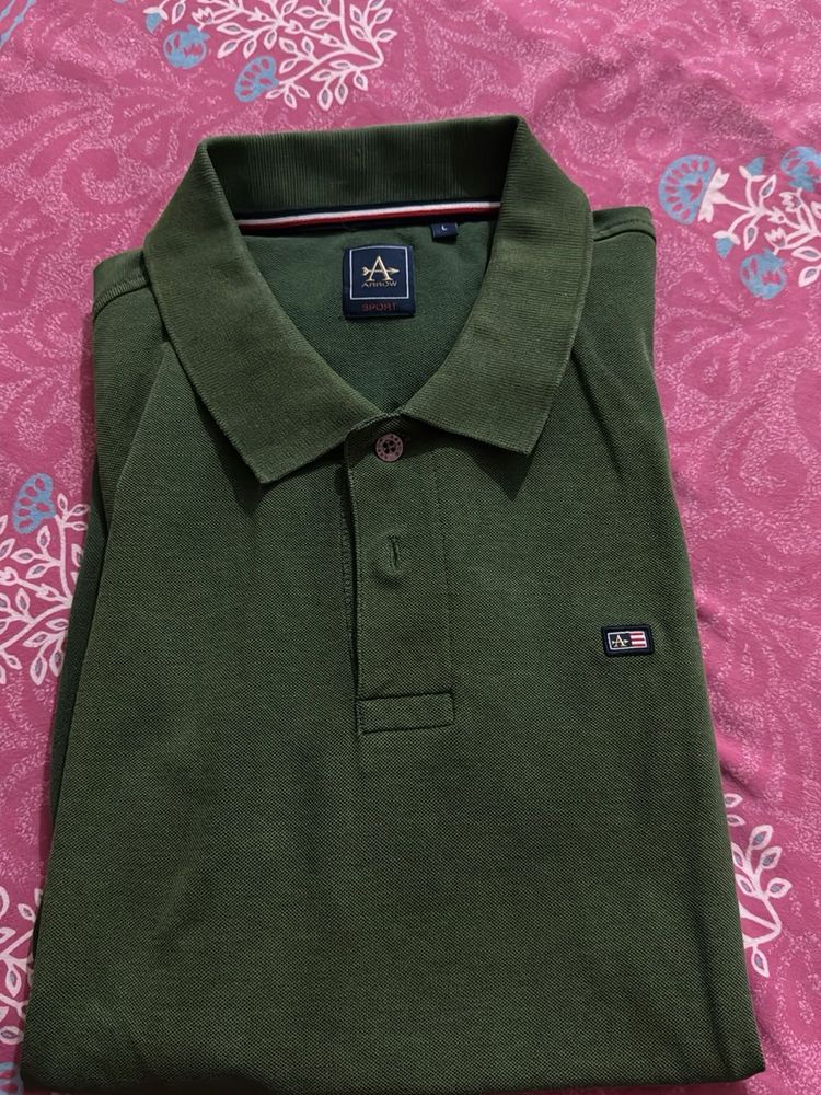 ARROW Men's Green Polo T-Shirt