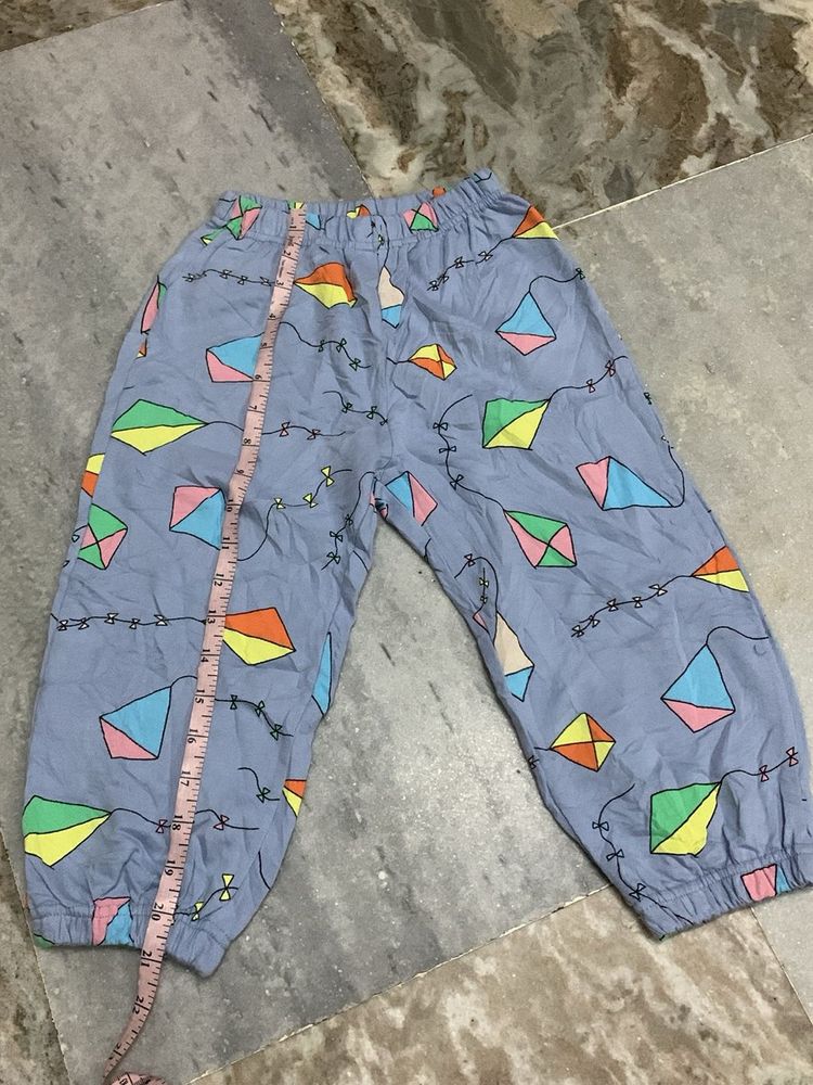 Cute Kite Print Baby Pants