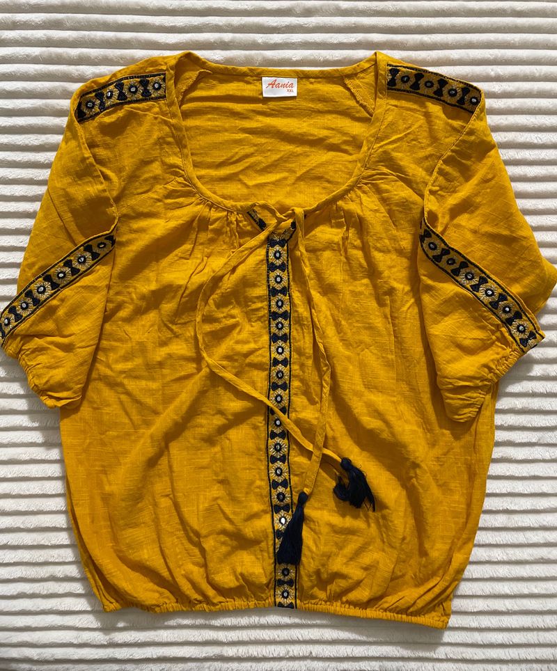 Women’s Ikkat Cotton Top