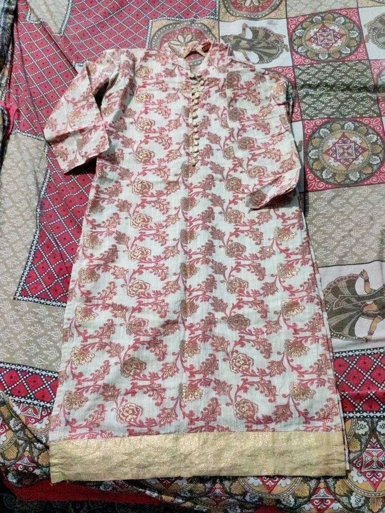 Chanderi Silk Kurti