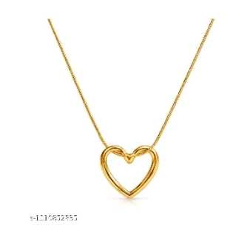 Elegant Gold Heart Pendant Necklace