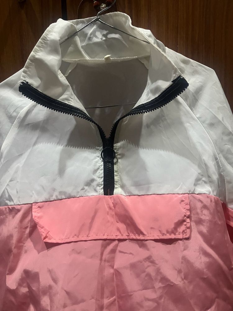 Color Block Pullover Jacket