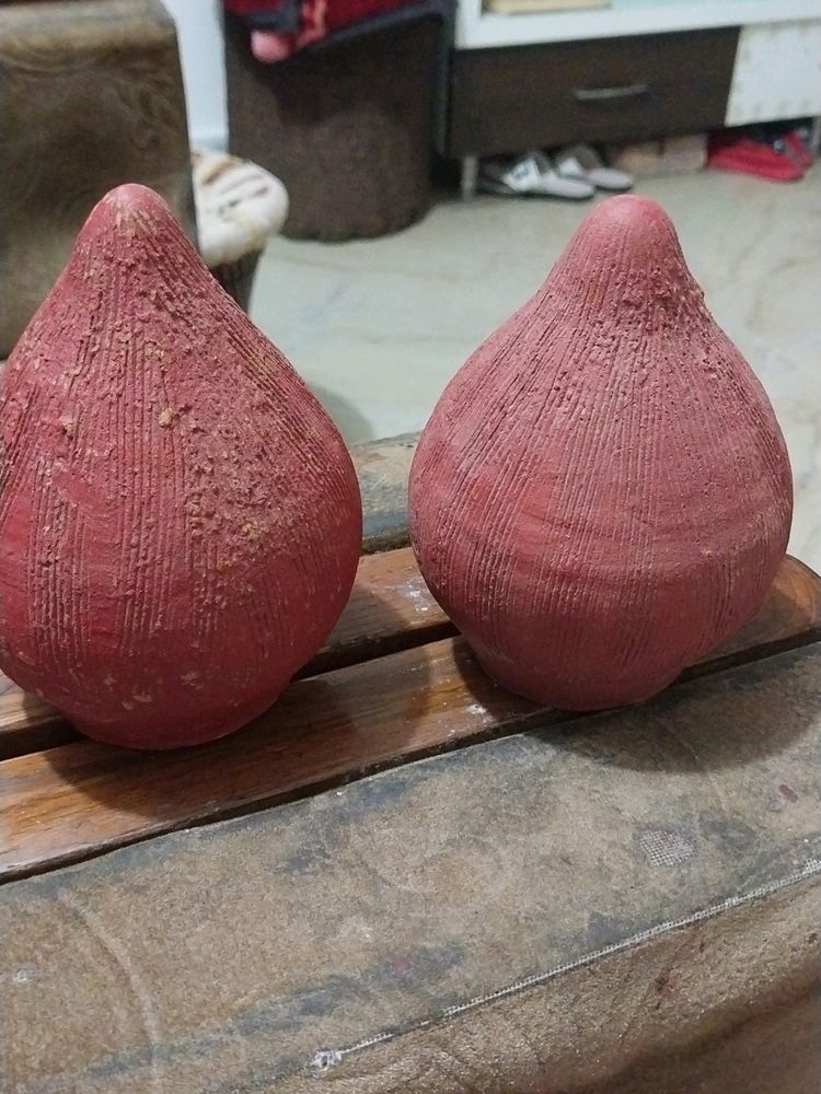 Terracotta Decorative Gourds (Set of 2)