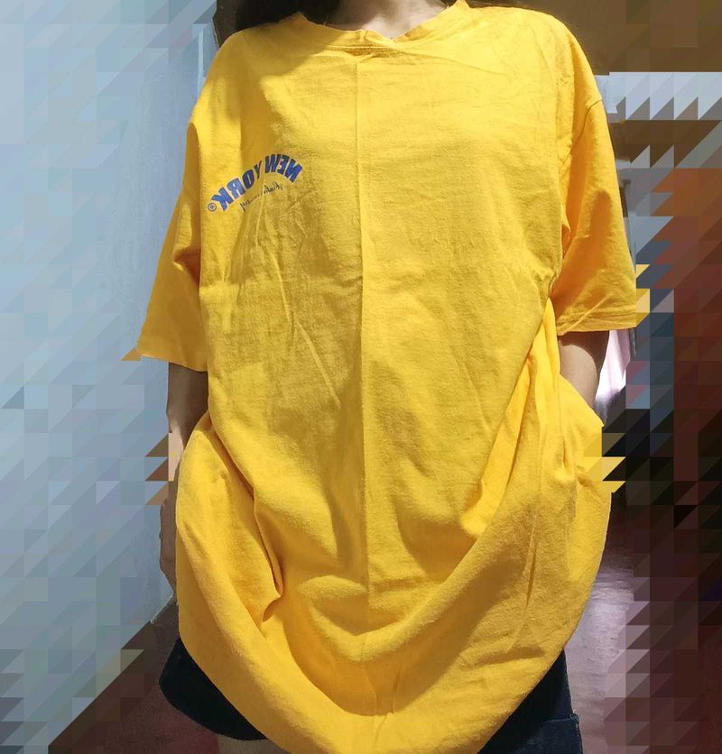 Yellow New York Graphic T-Shirt