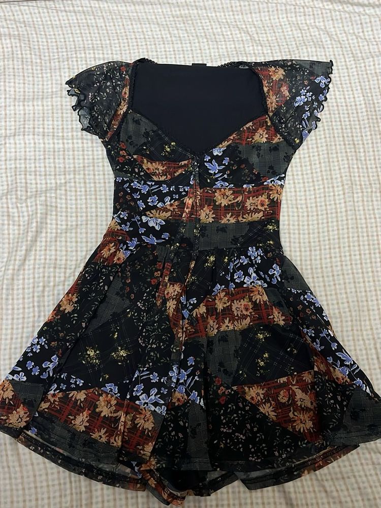 Floral Patchwork Romper