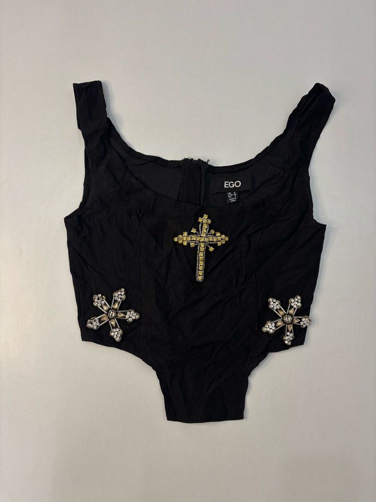 Black Gothic Corset Top