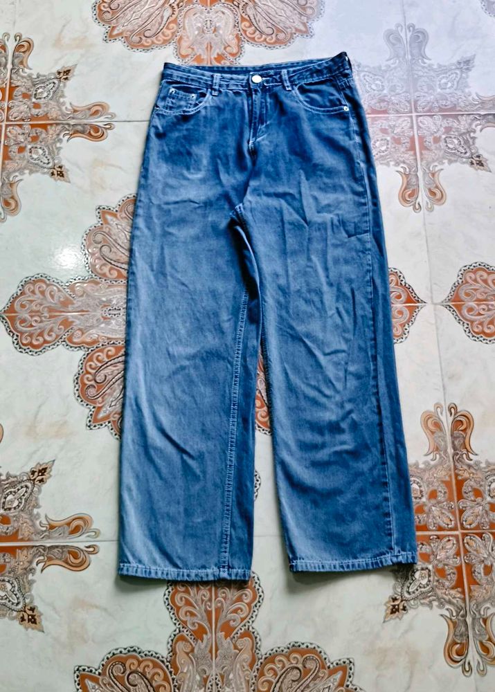 Classic Blue Wide Leg Jeans