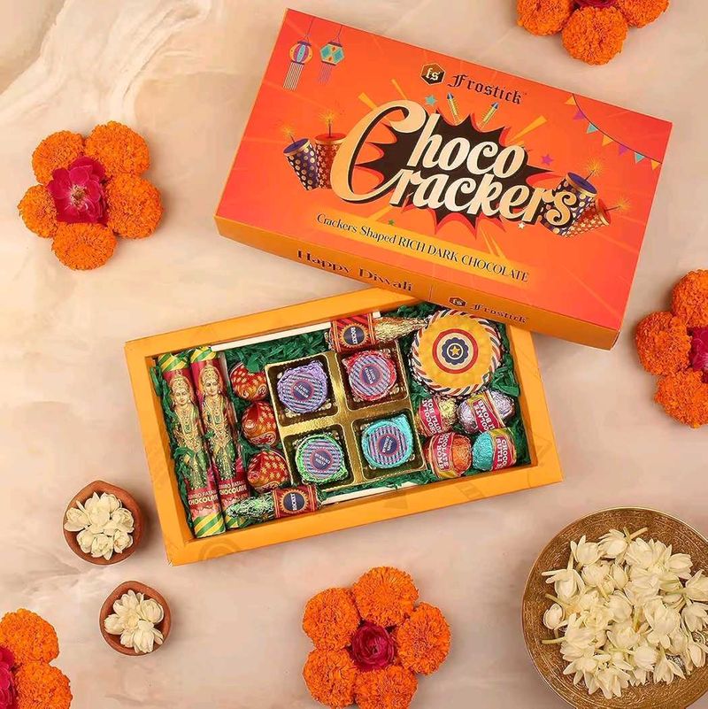 Gift Hamper Box Cracker Chocolate Diwali C