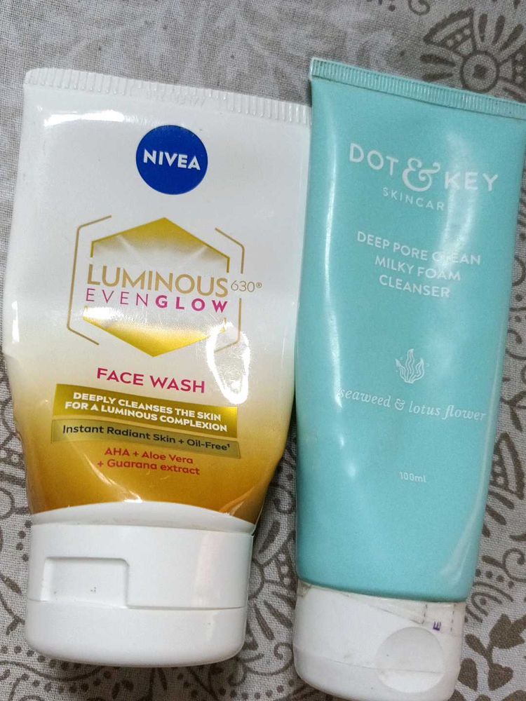 Nivea &amp; Dot &amp; Key Face Washes
