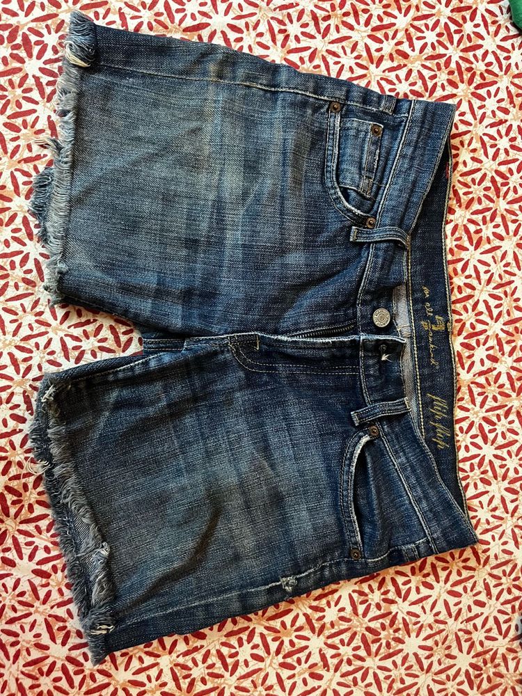 Denim shorts