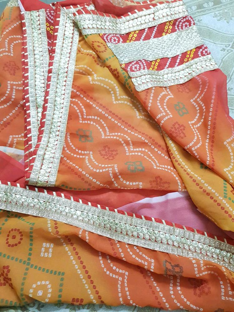 Beautiful Bandhani Saree