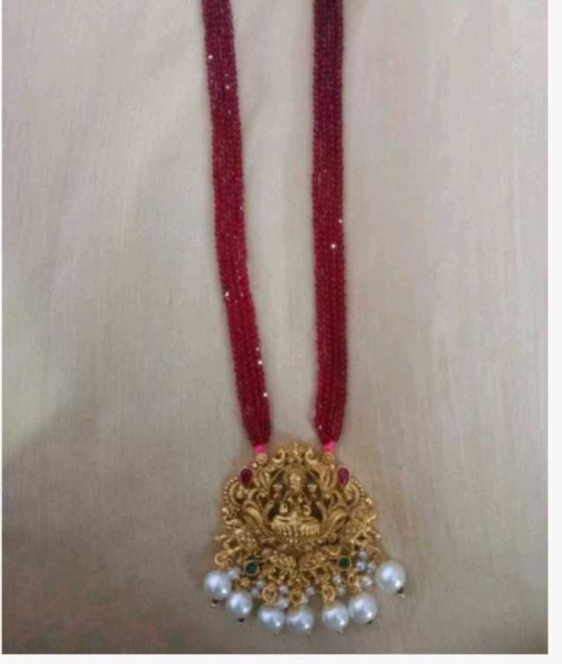 Exquisite Lakshmi Pendant Necklace