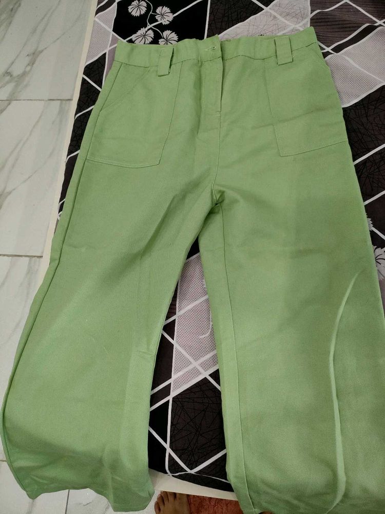 Light Green Wide Leg Pants