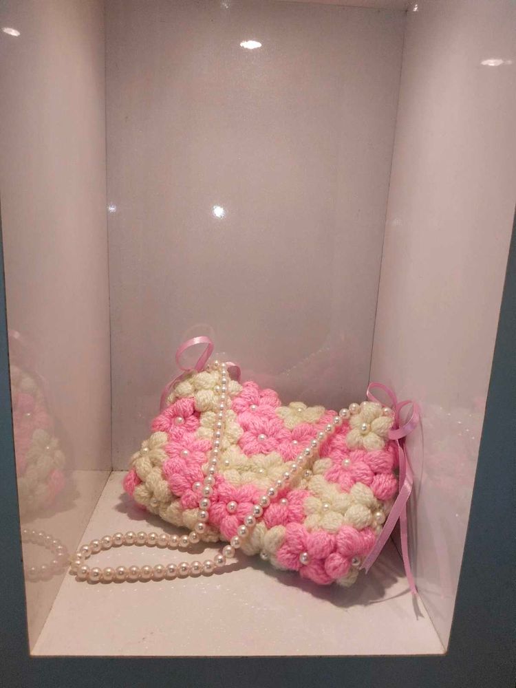 Crochet Pearl Bag 🛍️