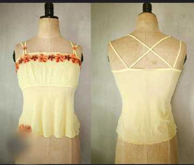 Floral Embroidered Cami Top
