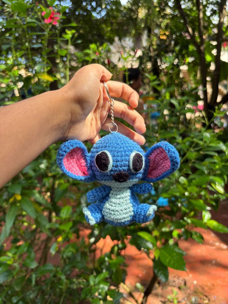 stitch crochet keychain ( Set Of 2)