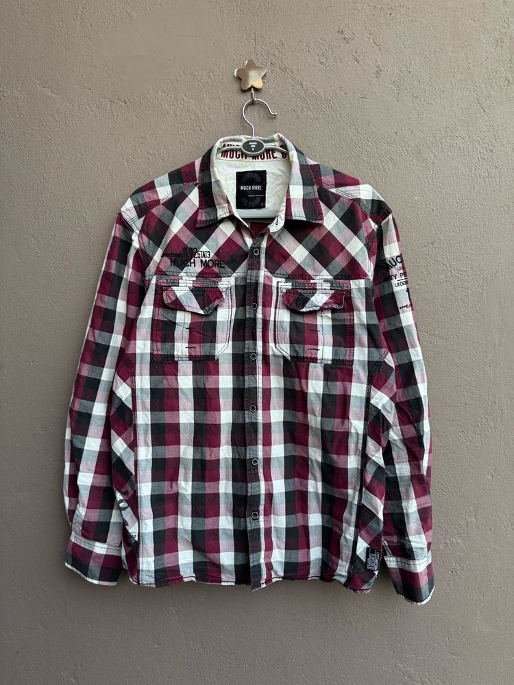 Men's Plaid Long Sleeve Shirt