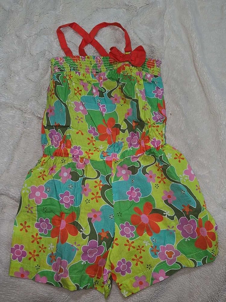 Vibrant Floral Romper