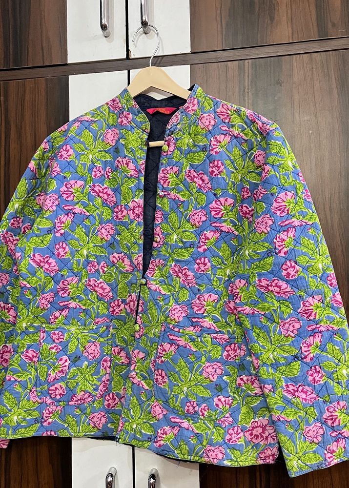 Quilted Floral Jacket